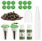 Samenkapsel-Set für Aerogarden, Grow-Anything-Set für Hydrokulturen, Pflanzenkapsel-Set A&B Zur Festen Pflanzendüngung mit Pflanzkörben, Zuchtschwämmen, Pflanzkuppeln und Etiketten,(25 Stück)