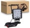 RIGIDON Led arbeitsscheinwerfer mit magnetfuß, 4 Zoll 48W led flutstrahler auto magnet 12V offroad beleuchtung für Auto SUV ATV Traktor LKW 4x4 Boot,6000K Weiß suchscheinwerfer, arbeitslicht