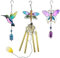 3 Stück Windspiele für Draußen, Schmetterlings Windspiele, Libelle Windspiele, Birdie Windspiele, Windspiele für Draußen Hängend, für Draußen, Hof, Terrasse und Garten Windspiel