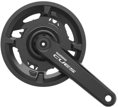 Shimano CUES FC-U4000 2x9/10/11-fach Kurbelgarnitur, Black, 175 mm