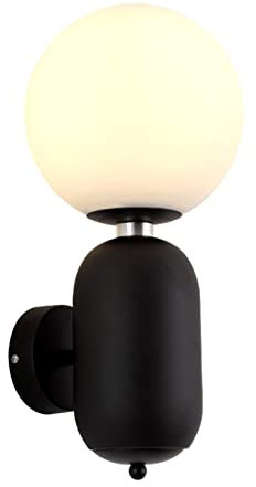 MIMMIC Nordic Wall Lamp Simple Postmodern Personality Creative TV Background Wall Aisle Wall Light Bed Head Single Wall Lamp Retro Industrial Style Glass Bracket Light Durable