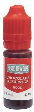 BrandNewCake® Colorante Alimentario Rojo para Chocolate 11ml - Tinte Comestible Ideal para Repostería y Decoración
