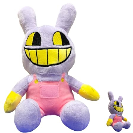 YKHSUAOU The Digital Circus Plush Toy,The Digital Circus Plush,Amazing Pomni & Jax Kuscheltier,Pomni and Jax Plush,Pomni Plushies Toy,Plüschpuppe Spielzeug Jungen Mädchen Kinder Fans (B)