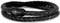 Premium Lederarmband, Wickelarmband, Echtleder, starker Magnetverschluss, geflochtenes Herren- und Damenarmband inkl. Schmuckbeutel, handgefertigt in Deutschland (Double Black Vintage, 18.50)