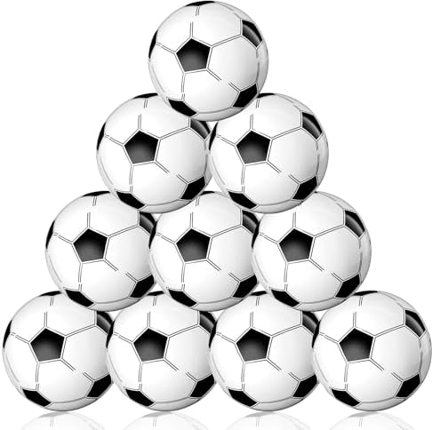 Glovios Ballon de Plage Gonflable, 10 Pièces Ballon Gonflable Piscine, Ballon de Foot Gonflable, Ballon Plage Gonflable pour Vacances Piscine Fêtes