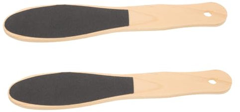 Healvian 2stücke Fußfeilen Aus Holz Hornhaut Entferner Doppelseitiges Peeling-werkzeug Zur Sanften Entfernung Abgestorbener Haut Und Hornhaut Leicht Langlebig Für Fußpflege Zuhause Salon