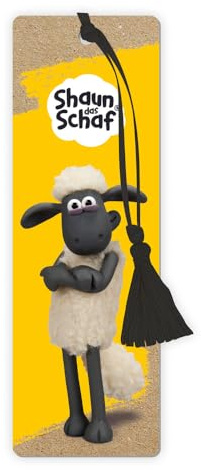 Trötsch Shaun das Schaf 3D-Lesezeichen Lesezeichen Lentikular: Lesezeichen Buchzeichen Lesebändchen