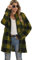 LIAMERHE Femme Manteaux Polaire Moda Veste a Carreaux Femme Pull Cardigan Coupe Normale Mi-Longue Sweat en Polaire Hiver Chaud Décontractée Doux Ample Veste Vert S