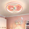 LED Moderne Deckenleuchte Einhorn Deckenlampe Rosa Kreative Kinderlampe Mädchen Schlafzimmer Lampe 56W Dimmbar Acryl Kinderzimmer Kindergarten Babyzimmer Wohnzimmer Esszimmer Innenbeleuchtung,50cm