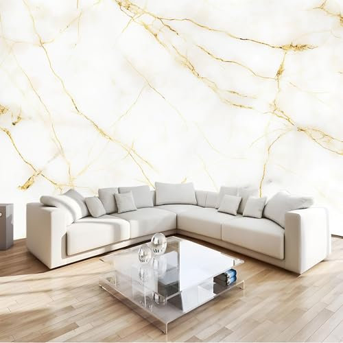 3D Vliestapete Marmor Beige 350x256 cm Fototapete, Wanddeko, Wandbild, Wandtapete, Vlies Tapete, Wohnzimmer Schlafzimmer Büro Flur Wand Dekoration