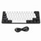 Gigicial 61 Keys Mechanical Wired Keyboard Ergonomic RGB LED Backlight Gaming Keyboard for Laptop PC Office Tablet (White)