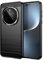 Effcotuo Custodia per Honor Magic 7 Pro Cover [Fibra di Carbonio] Morbido TPU Custodia Protezione Anti Scivolo/Antiurto per Honor Magic 7 Pro Case-Nero