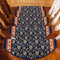 Rutschfeste Stufenmatten für Treppen, strapazierfähig, gemustert, für Treppen, Gummi-Treppenteppich, Läufer, Bogenform-Design, 100 x 24 cm, 5 Stück