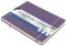 Skizzenbuch Kangaro A5 landscape Heather Purple PU Hardcover 80 Blatt 140 Gramm cremefarbenes Papier mit Gummiband und Band
