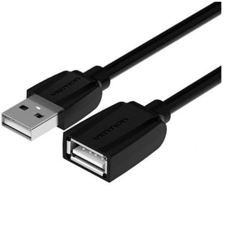 Watio Wave Cable alargador - cable usb 2.0 macho a hembra de 2 m, color negro, ideal para extender conexiones con alta durabilidad y flexibilidad.*