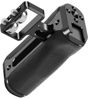 RGYBAO Quick Release Side Handle for Camera Cage with Adjustable Height and Multiple Threaded Interfaces Black
