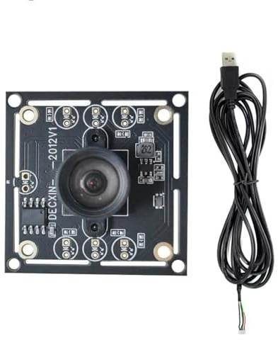 PURPLELILY OV9732 100° bloßes USB-Kamera-Modul, 1 MP, fester Brennpunkt, Montagemodulplatine, 1280 x 720, Webcam-Board mit Kabel, USB-Kameraobjektiv-Montage