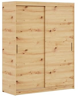 Margaret Hadas24 Kleiderschrank IGA, Organizer, Mehrzweckschrank, Schwebetürenschrank, Garderobenschrank, Kleiderstange, Kleiderständer, Schrank, Schwebetürenschrank (Artisan, 120 cm)