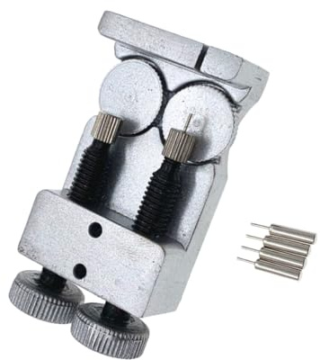 Artibetter Werkzeug und Einfach zu Bedienen Rostfrei Doppelkopf Uhrenverbindungswelle aus Stahl und Aluminium und Wechsel für Präzise Uhrenarmbandreparatur im Uhrenreparaturbereich