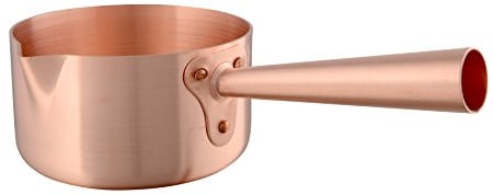 Mauviel Made in France M'passion 2194.12 .09-Quart Copper Sugar Sauce Pan