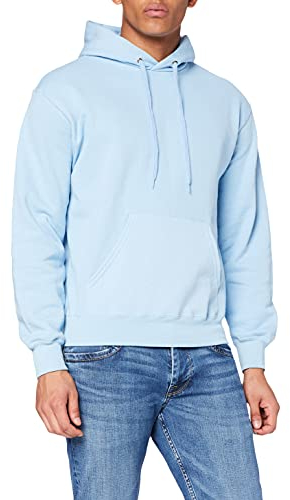 Fruit of the Loom Herren Kapuzenpullover, Blau (Sky), Large