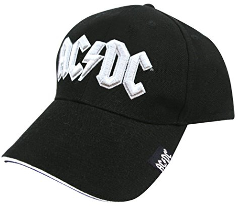 AC/DC Weiß Logo Adjustable Baseball Cap