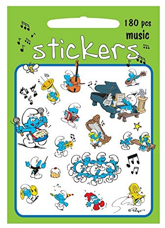Smurfen: Stickerset Muziek