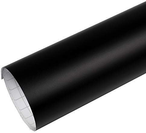 TipTopCarbon 6,57€/m² Autofolie selbstklebend Matt Schwarz 3m x 1,52m Auto Folie mit Luftkanälen 3D Flex