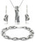 LILLY MARIE Damen Schmuckset Aus Sterling Silber Mit Schlangenkette Und Anhänger