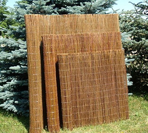 rg-vertrieb Weidenmatte Sichtschutz Balkon Sichtschutzmatte Weidezaun Rollzaun 20 Größen (180 x 300 cm)