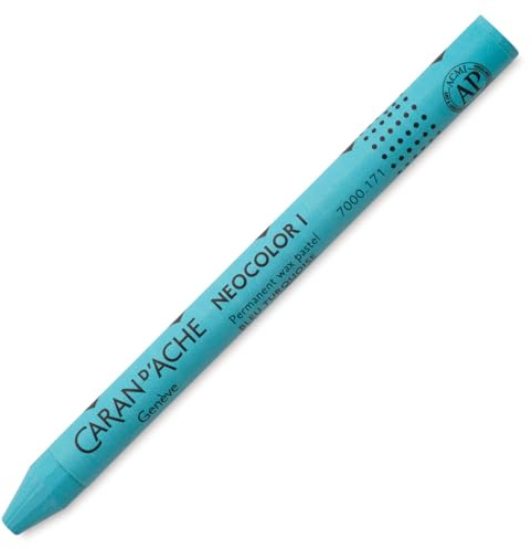 CREATIVE ART MATERIALS Classic Neocolor I, Turquoise Blue (7000.171)
