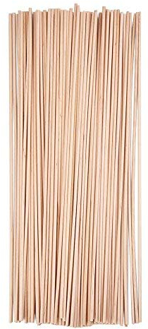 Inachevé Naturel Goujons en Bois 100 Pack (12 x 5/ 32 Inch)