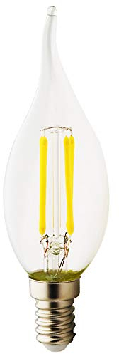 1er Pack E14 LED Birnen Kerzenform Ersetzt 40W Glühbirne 4W C35 400LM Warmweiß 2700K,LED Kerzenlampe Kronleuchter Kerzenleuchten
