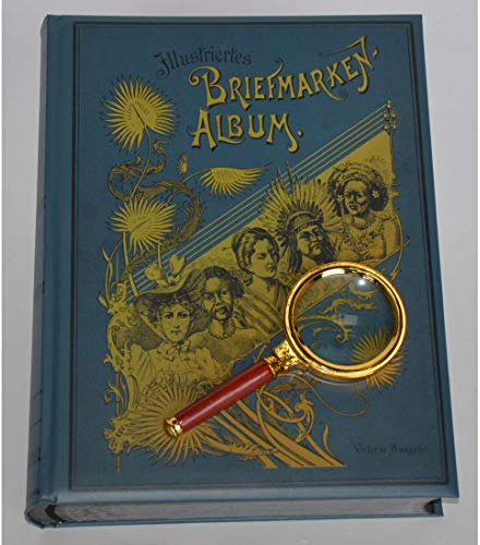 Goldhahn Briefmarkenalbum Einsteckalbum 60 schwarze Seiten Nostalgie-Album Liberty + GRATIS Lupe Briefmarken für Sammler