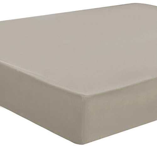 PiccoCasa Spannbettlaken Matratzenschutz Betttuch Matratzenschoner 100% 5 Seiten TPU wasserdicht Gebürstete Mikrofaser Matratzenschutz-Hülle Grau 200x200-200x220cm+35cm