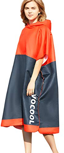 LumiSyne Umziehhilfe Mit Kapuze Surf Poncho Modedruck Streifen Strandhandtuch Mikrofaser Bademantel Schnelltrocknend Sporthandtuch Kompakt Ultra Leicht Schwimmen Handtuch