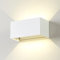 Dr.lazy 20W Dekorative Wandlampen,wasserdicht IP65 LED-Wandbeleuchtung im Innen-und Außenbereich, Einstellbarer Lichtstrahl, Außenwandleuchten 4000K Naturweiß (Weiß/Naturweiß)