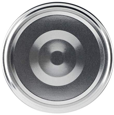 Lot de 21 Capsules couvercles Bouchons 48 mm argentés Stérilisables avec Flip pour Pots et bocaux en Verre - IRIOS -
