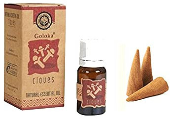 Esencia Goloka Cloves más 3 conos de incienso DoraZen