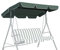 GIANTEX Ersatzdach für Hollywoodschaukel, Sonnendach Gartenschaukel Universal 2 Sitzer / 3 Sitzer, Schaukel Dachbezug Ersatzbezug wasserdicht, Sonnendach (Grün, 190 x 132cm)