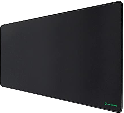 Black Shark Gaming-Mauspad, großes XL (90 x 40 x 15 cm), Dickes erweitertes Mauspad, rutschfestes, spritzwassergeschütztes Mauspad mit speziell strukturierter Oberfläche, schwarz, Manta P3