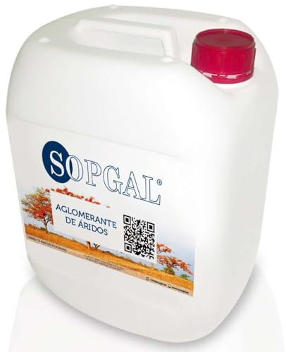 Liant granulat (25 L) - Résine pour compacter le sable et les pierres décoratives en intérieur et extérieur. Résistant au piétinement - Sopgal