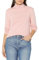 Tommy Hilfiger Maglione a collo alto a maniche lunghe da donna, Rosa da sposa, Medium