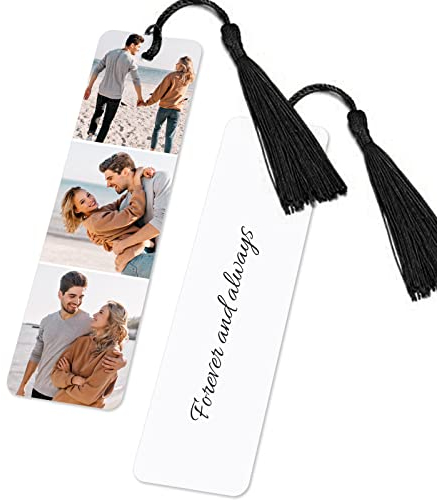MOTICIUS Personalisiertes Lesezeichen - Lesezeichen Personalisiert mit Foto für Freundin, Freund, Lehrer, Familie, Haustiere