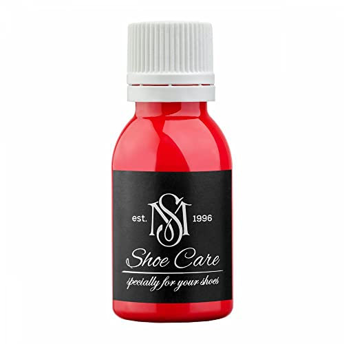 Peinture de Recoloration Cuir & Daim MAVI STEP pour Meubles, Canapés, Chaussures & Sacs - Teinture Restauratrice de Couleur pour Chaussures, Sneakers & Canapés - 327 Rose Rouge, 50 ml