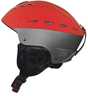 BCOATH Skihelm Snowboardhelm aus Abs Schaumstoffmaterial mit Belüftungslöchern und Abnehmbaren Ohrpolstern, Drehverschluss für Bequeme Passform, Unisex für Damen und Herren