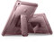 Dexnor Funda para iPad 9/8/7 Generacion 10,2 Pulgadas(2021/2020/2019), 360°Cubierta Protectora de Todo el Cuerpo Carcasa del Parachoques con Protector de Pantalla Incorporado para iPad 10.2 - Rosa