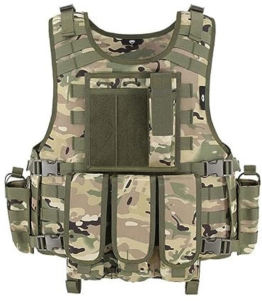 ACEXIER Molle Airsoft Taktische Weste Platte Träger Swat Angeln Jagd Paintball Weste Militär Armee Rüstung Polizei (CP)