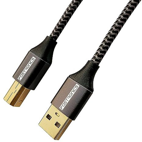 FASTRONICS USB Cable for DJ Midi Controllers/keyboards/samplers/effect pads/Syntesizers Numark/Pioneer/Native Instruments/Traktor/Denon/Akai to MacBook Dell HP (2M)