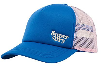 Superdry Damen Marker Trucker Cap Neu Königsblau 1SIZE